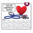 Stock Art Background Hard Surface Calendar Mouse Pads - Stethoscope